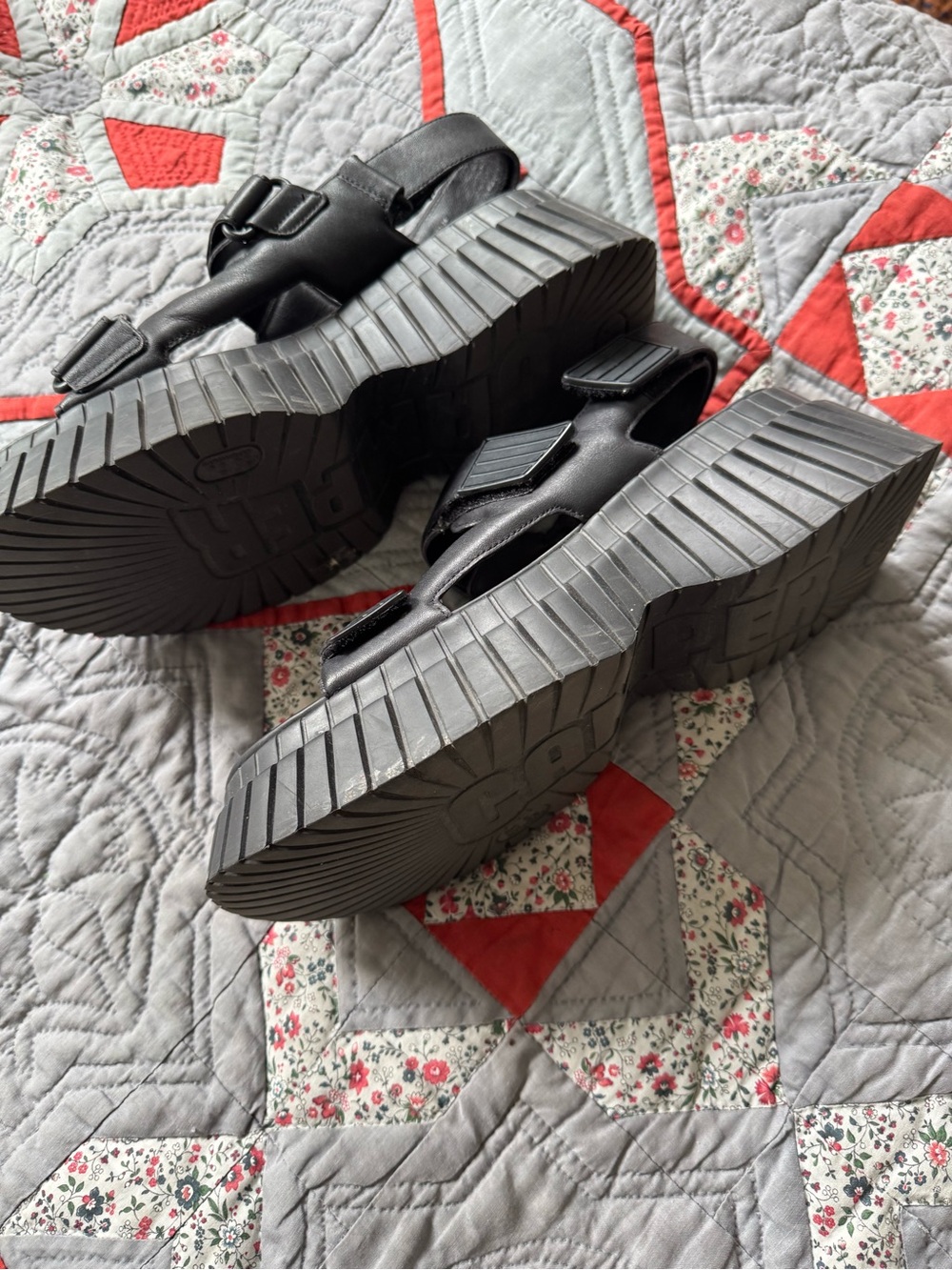 Camper BCN black platform sandals - Picture 6 of 7